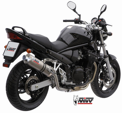 MIVV Slip-on, Oval Stainless Steel, Alto/High up Exhaust For Suzuki Bandit 650 2005-2006