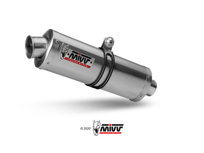 MIVV Slip-on, Oval Stainless Steel, Alto/High up Exhaust For Suzuki Bandit 650 2005-2006