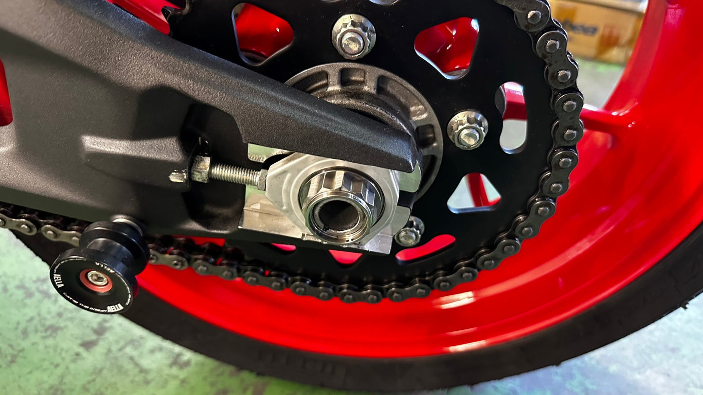 AELLA Titanium Rear Wheel Axle Nut for the Ducati DesertX, Multistrada V4, 1200 / 1260 Enduro, 950, Monster 821, and Panigale 899 / 959