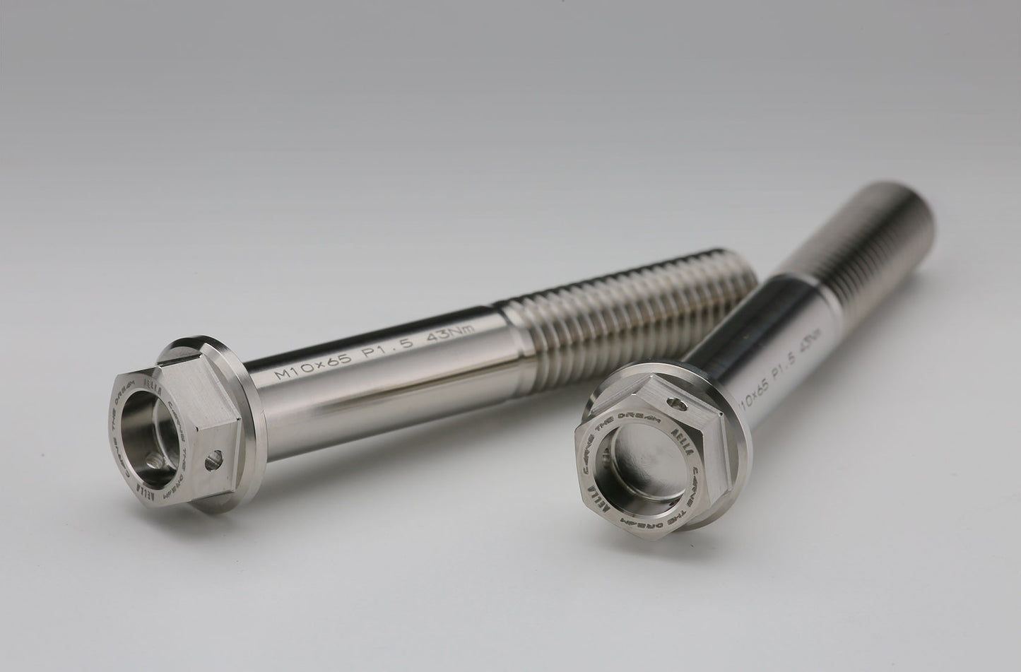 AELLA Titanium Caliper Bolts for Ducati (M10x60 - pitch 1.25)- Kit of 2