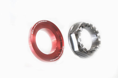AELLA Hexagonal Small Hub Rear Axle Titanium Nut (Wheel Side) & Aluminum Taper Cone Set