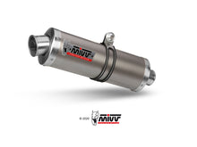 MIVV Slip-on, Oval Titanium, Alto/High up Exhaust For Triumph Speed Triple 955i 1998-2001