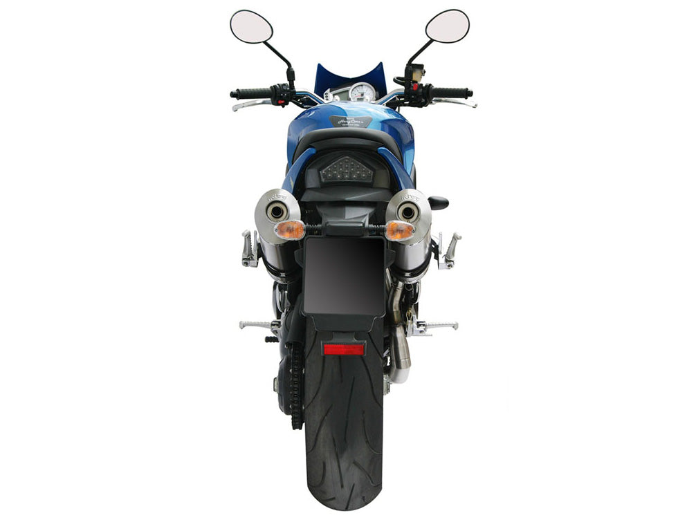 MIVV 2 Slip-on, Oval Titan, Standard Exhaust For Triumph Speed Triple 1050 2005-2006