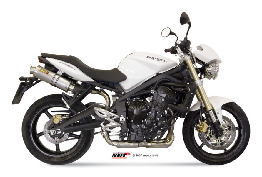 MIVV 2 Slip-on, GP Titan, Standard Exhaust For Triumph Street Triple 675 2007-2012