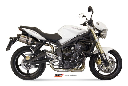MIVV 2 Slip-on, Suono Stainless Steel, Standard Exhaust For Triumph Street Triple 675 2007-2012