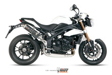 MIVV 2 Slip-on, GP Carbon, Standard Exhaust For Triumph Speed Triple 1050 2011-2015