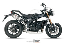 MIVV 2 Slip-on, Suono Stainless Steel, Standard Exhaust For Triumph Speed Triple 1050 2011-2015