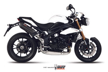 MIVV 2 Slip-on, Suono Black, Standard Exhaust For Triumph Speed Triple 1050 2011-2015