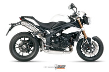MIVV 2 Slip-on, Ghibli Stainless Steel, Standard Exhaust For Triumph Speed Triple 1050 2011-2015