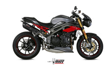 MIVV 2 Slip-on, Suono Black, Standard Exhaust For Triumph Speed Triple 1050 2016-2017