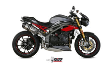MIVV 2 Slip-on, Speed Edge Stainless Steel, Standard Exhaust For Triumph Speed Triple 1050 2016-2017
