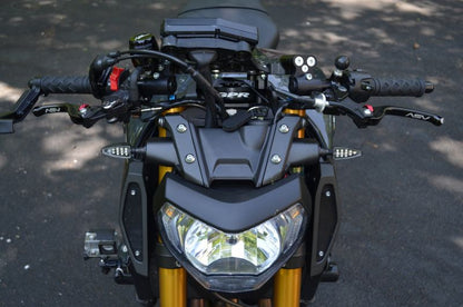WOODCRAFT Yamaha FZ-09 (MT09) (14-17) / XSR900 (16-21) Clipon Riser Adapter Plate Kit W/ Bars