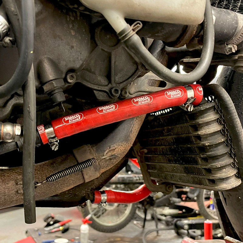 SamcoSport 2 Piece Silicone Oil Cooler Hose Set For Aprilia RSV 1000 Mille (1998-03)