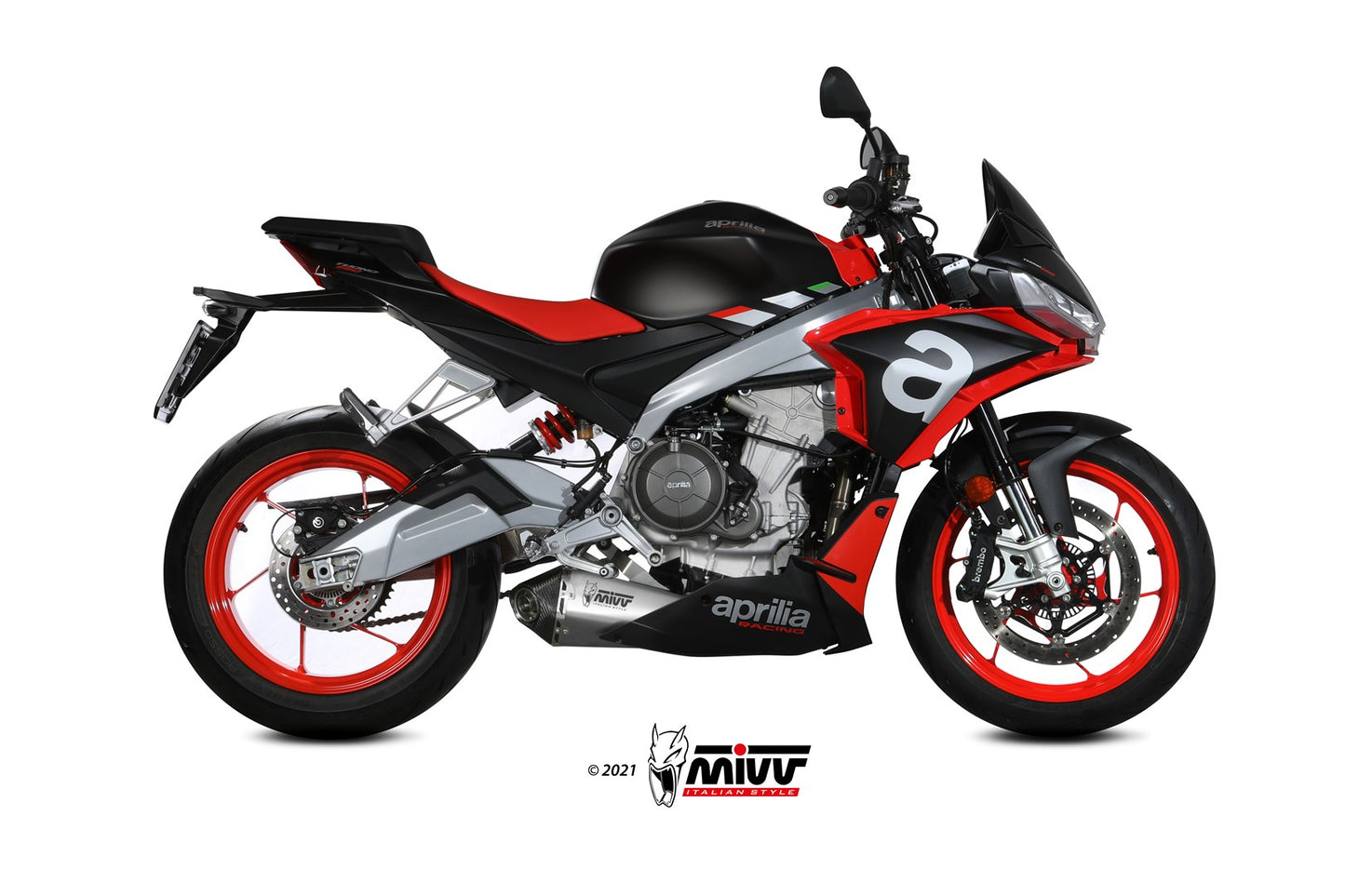 MIVV Full System, Delta Race Stainless Steel Exhaust For Aprilia RS 660 / Tuono 660