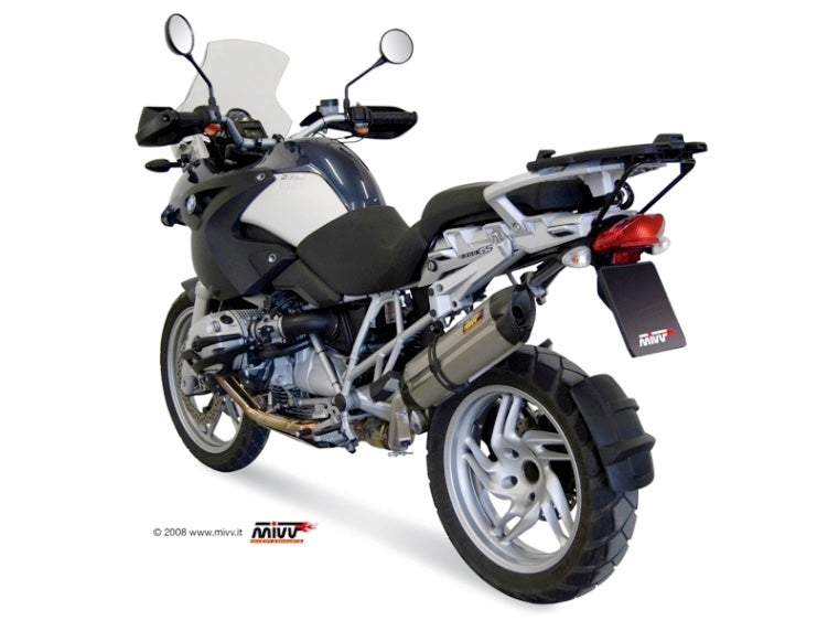 MIVV Slip-on, Suono Stainless Steel, Standard Exhaust For BMW R 1200 GS / Adventure 2004-2007