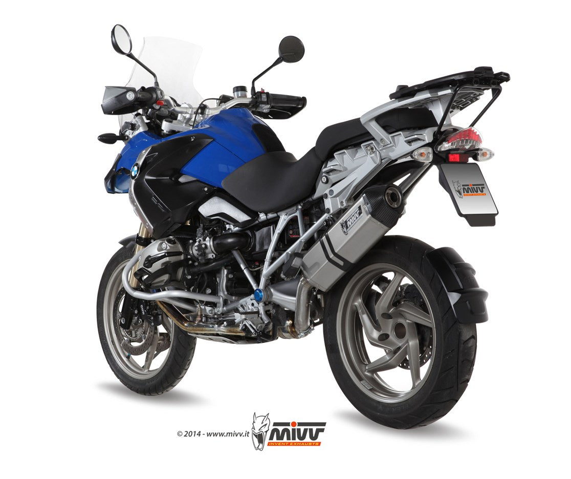 MIVV Slip-on, Speed Edge Stainless Steel, Standard Exhaust For BMW R 1200 GS / Adventure 2004-2007