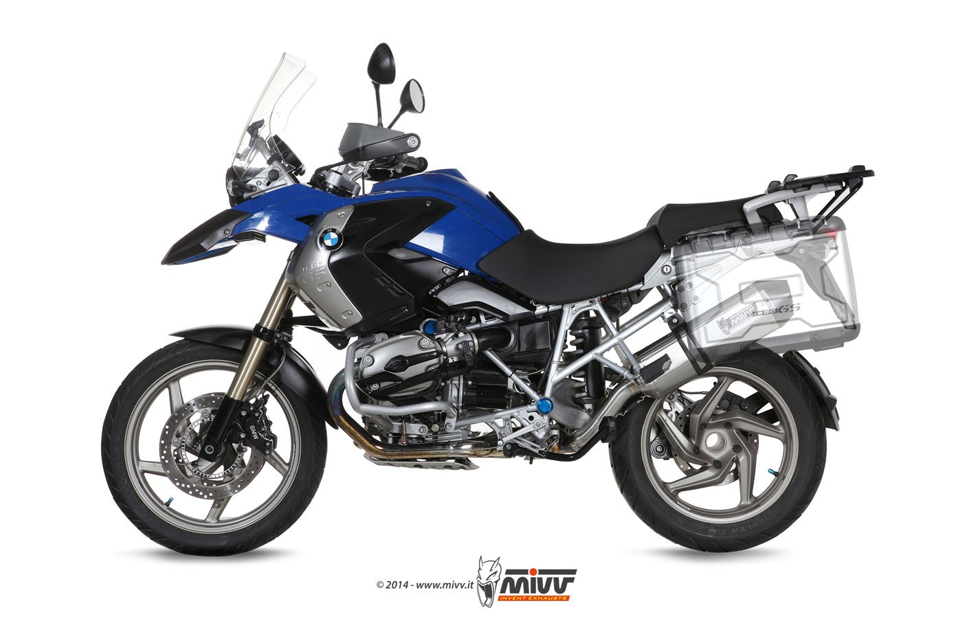 MIVV Slip-on, Speed Edge Stainless Steel, Standard Exhaust For BMW R 1200 GS / Adventure 2008-2009