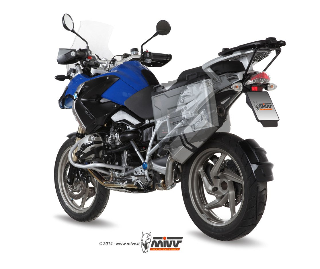 MIVV Slip-on, Speed Edge Stainless Steel, Standard Exhaust For BMW R 1200 GS / Adventure 2008-2009