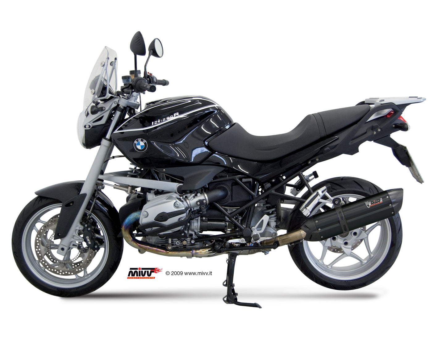 MIVV Slip-on, Suono Black, Standard Exhaust For BMW R 1200 R 2008-2010