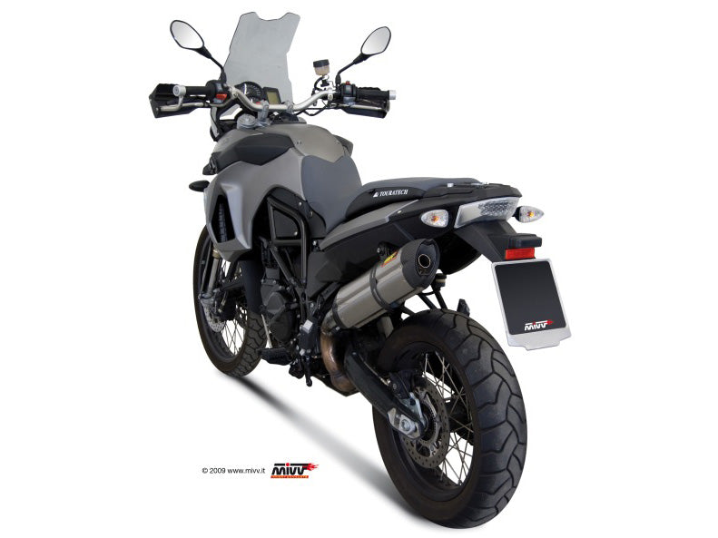 MIVV Slip-on, Suono Stainless Steel, Standard Exhaust For BMW F 650 GS 08-12, F 800 GS 08-17