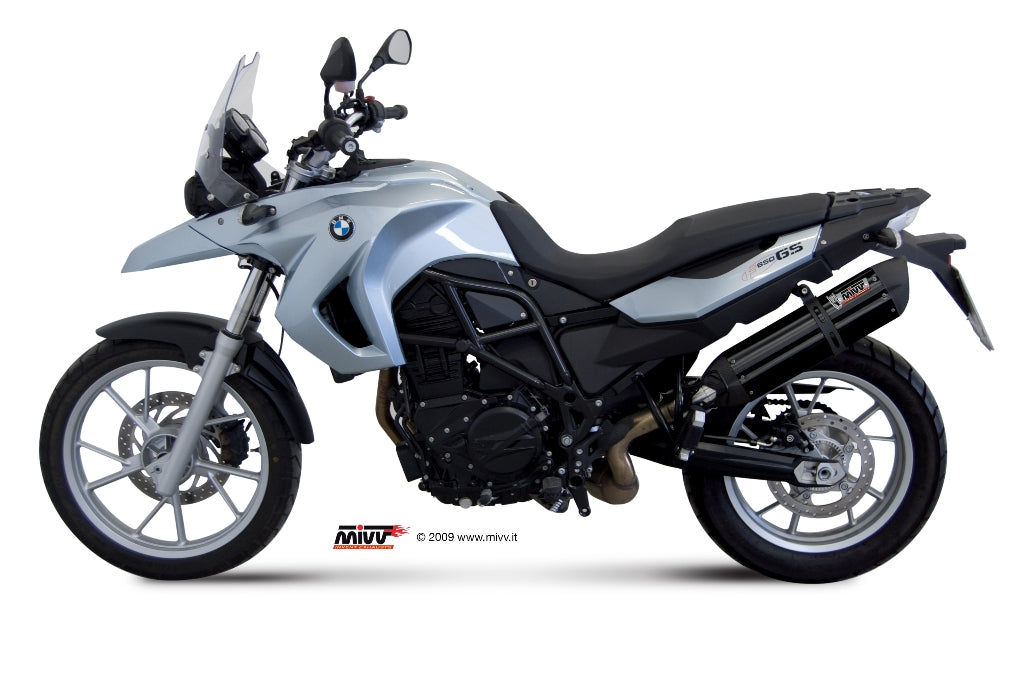 MIVV Slip-on, Suono Black, Standard Exhaust For BMW F 650 GS 08-12, F 800 GS 08-17