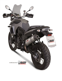 MIVV Slip-on, Oval Titan, Standard Exhaust For BMW F 650 GS 08-12, F 800 GS 08-17
