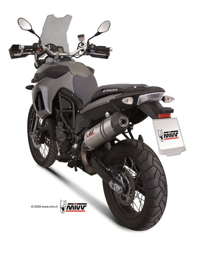 MIVV Slip-on, Oval Titan, Standard Exhaust For BMW F 650 GS 08-12, F 800 GS 08-17