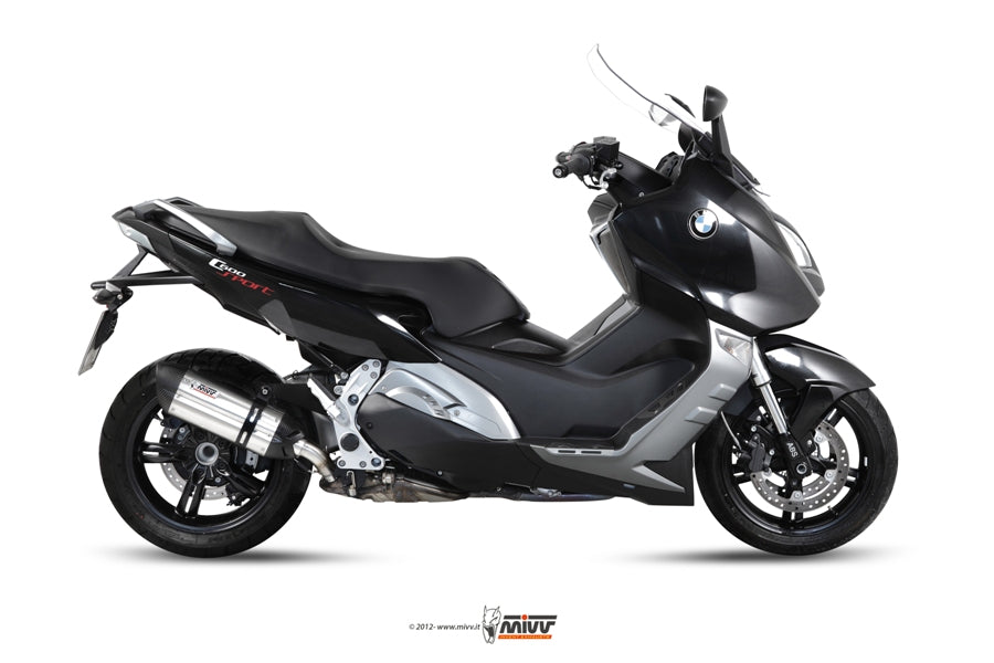 MIVV Slip-on, Suono Stainless Steel, Standard Exhaust For BMW C 600 Sport/C 650 GT 2012-2015