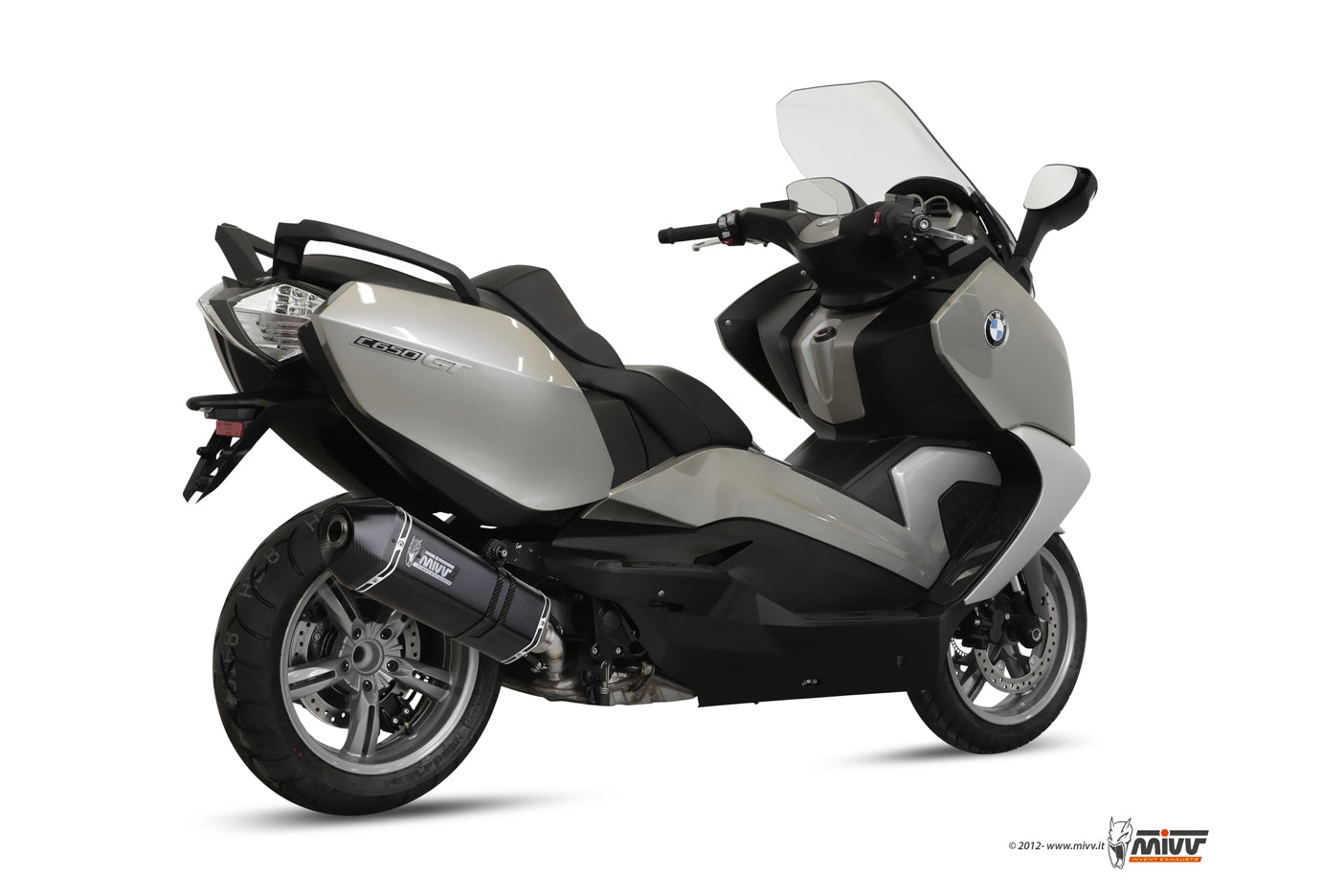 MIVV Slip-on, Speed Edge Black, Standard Exhaust For BMW C 600 Sport/C 650 GT 2012-2015