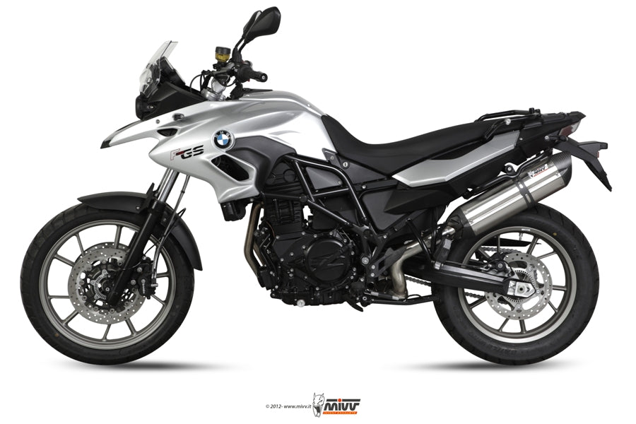 MIVV Slip-on, Suono Stainless Steel, Standard Exhaust For BMW F 700 GS 2012-2017