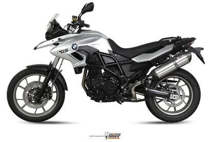 MIVV Slip-on, Suono Stainless Steel, Standard Exhaust For BMW F 700 GS 2012-2017