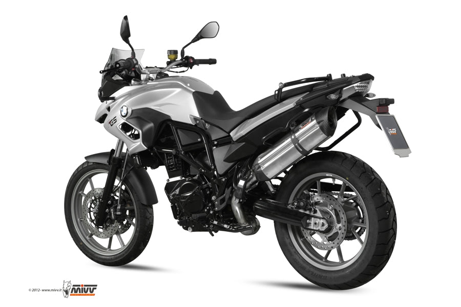 MIVV Slip-on, Suono Stainless Steel, Standard Exhaust For BMW F 700 GS 2012-2017