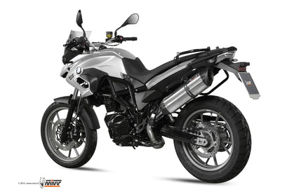 MIVV Slip-on, Suono Stainless Steel, Standard Exhaust For BMW F 700 GS 2012-2017