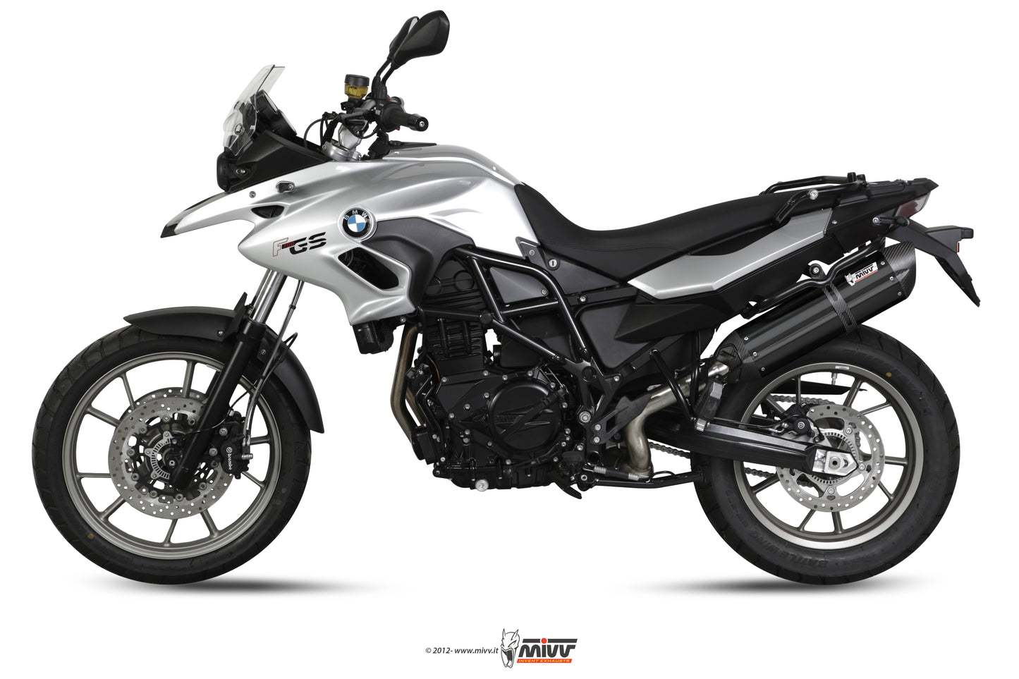 MIVV Slip-on, Suono Black, Standard Exhaust For BMW F 700 GS 2012-2017