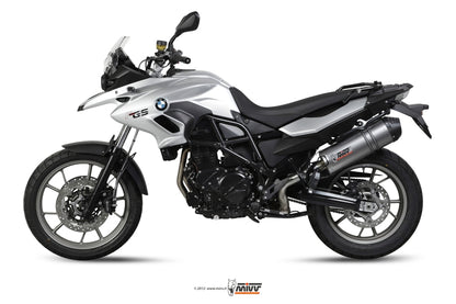 MIVV Slip-on, Oval Titan, Standard Exhaust For BMW F 700 GS 2012-2017