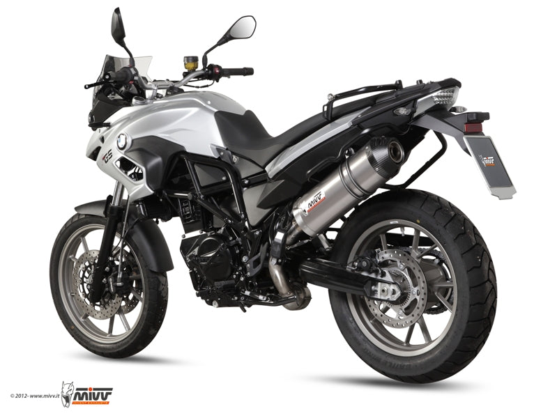 MIVV Slip-on, Oval Titan, Standard Exhaust For BMW F 700 GS 2012-2017