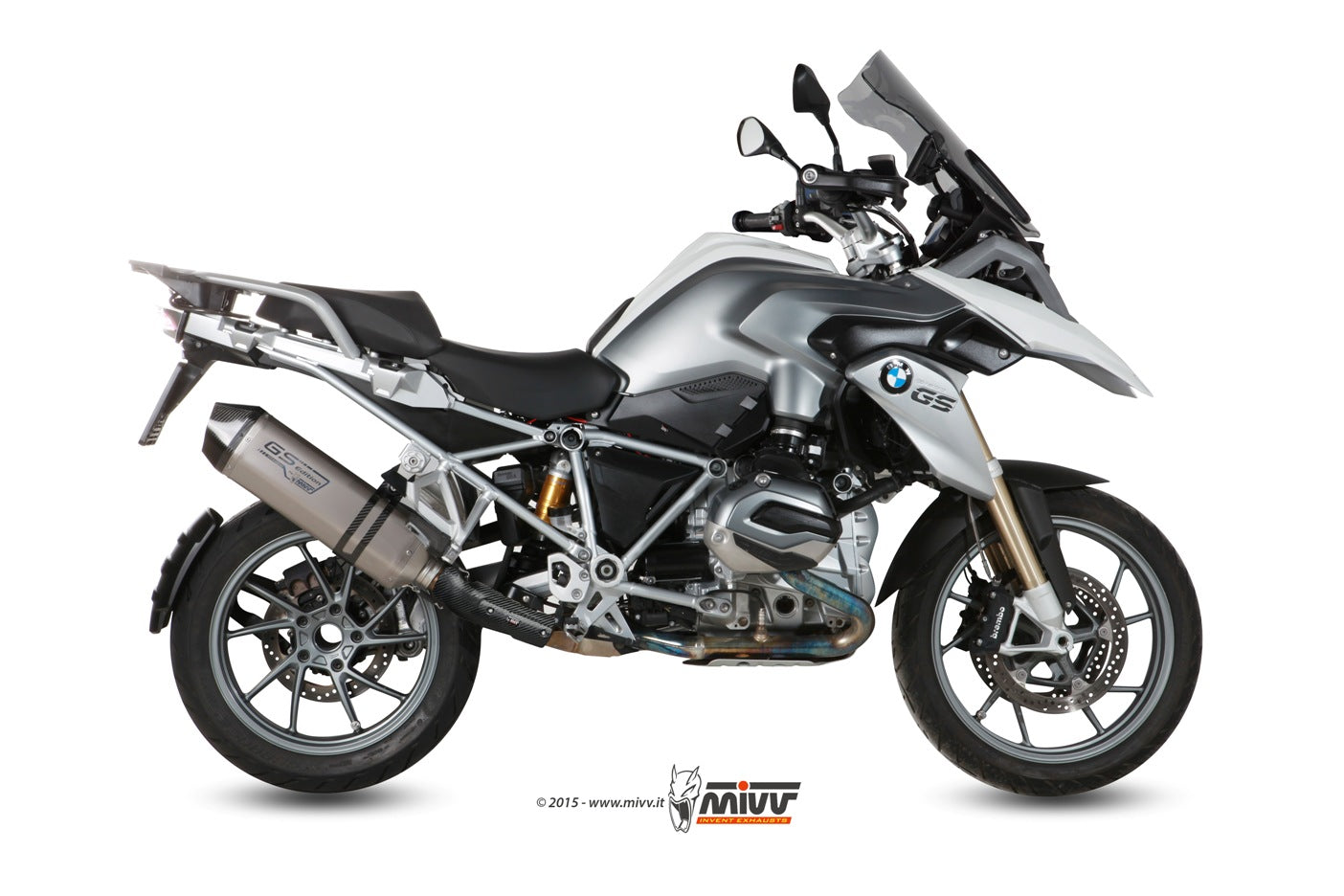 MIVV Slip-on, Speed Edge Titan, Standard Exhaust For BMW R 1200 GS / Adventure 2013-2018