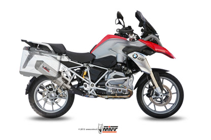 MIVV Slip-on, Oval Titan, Standard Exhaust For BMW R 1200 GS / Adventure 2013-2018