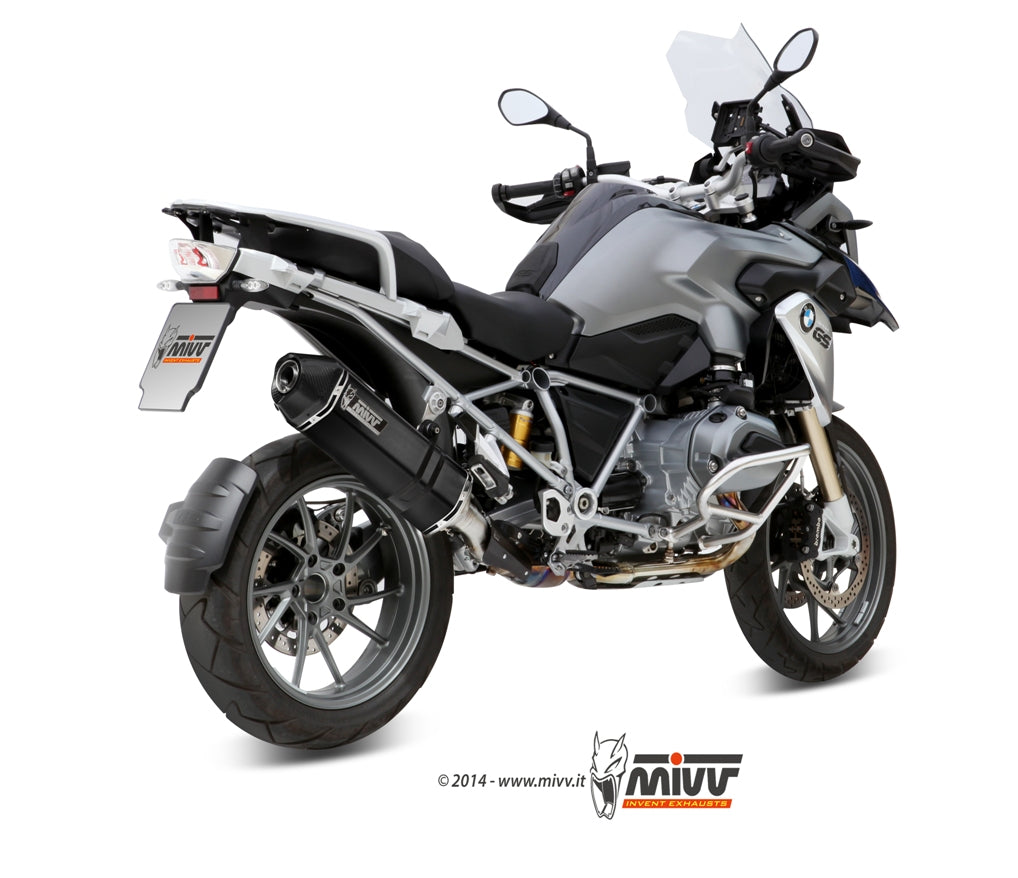 MIVV Slip-on, Speed Edge Black, Standard Exhaust For BMW R 1200 GS / Adventure 2013-2018
