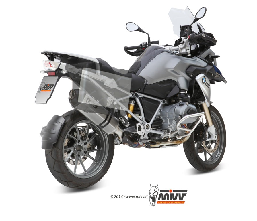 MIVV Slip-on, Speed Edge Stainless Steel, Standard Exhaust For BMW R 1200 GS / Adventure 2013-2018
