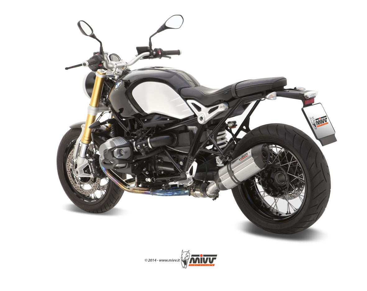 MIVV Slip-on, Suono Stainless Steel, Standard Exhaust For BMW R NINE T 14-21
