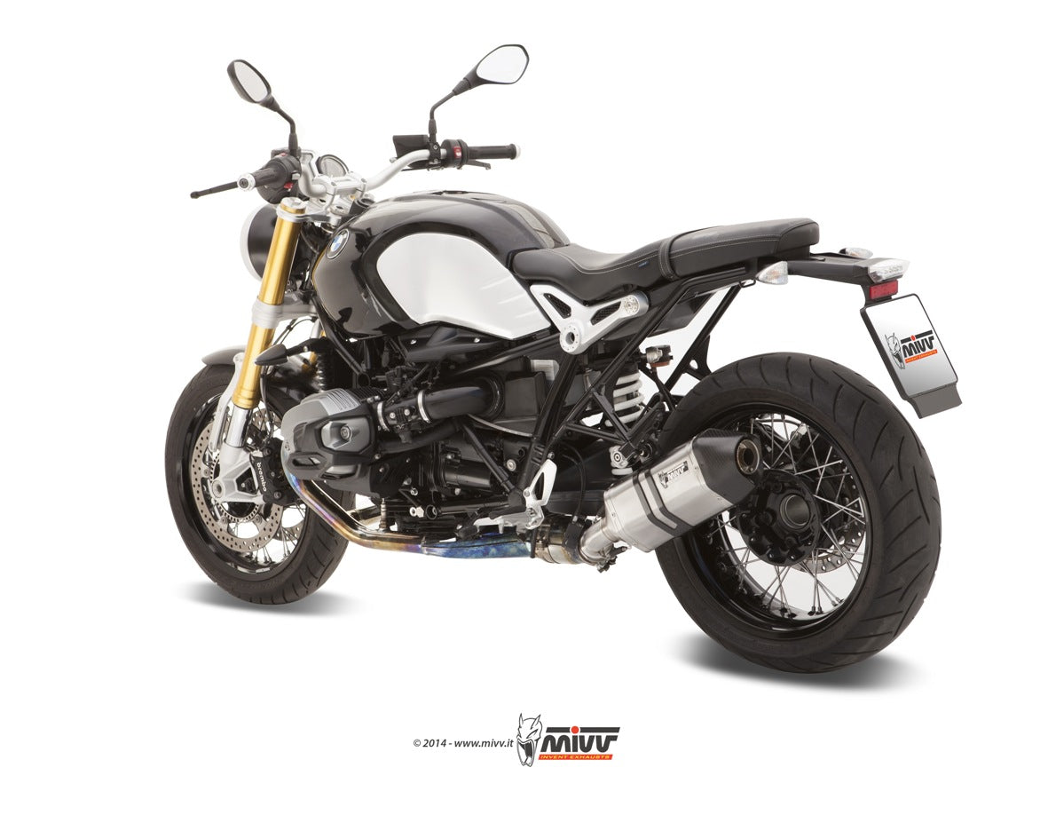 MIVV Slip-on, Speed Edge Stainless Steel, Standard Exhaust For BMW R NINE T 14-21