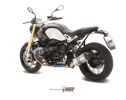 MIVV Slip-on, Speed Edge Stainless Steel, Standard Exhaust For BMW R NINE T 14-21