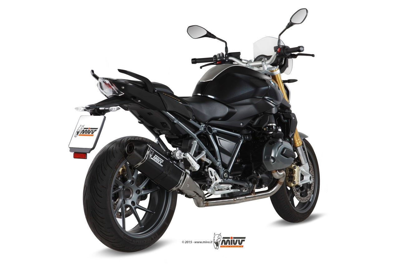MIVV Slip-on, Speed Edge Black, Standard Exhaust For BMW R 1200 R 1200 R / RS 2015-2018