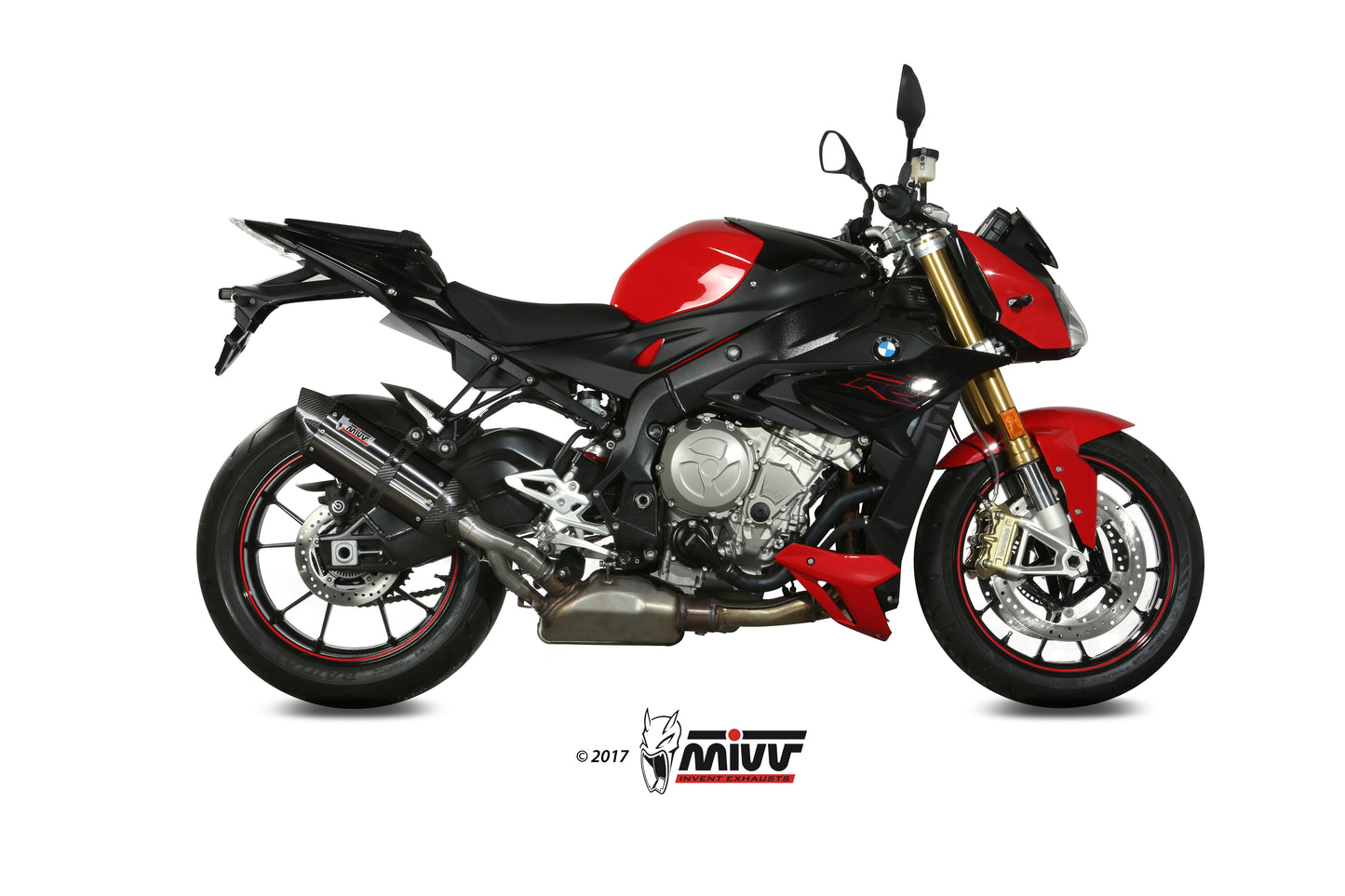 MIVV Slip-on, Suono Black, Standard Exhaust For BMW S 1000 R 2017-2020