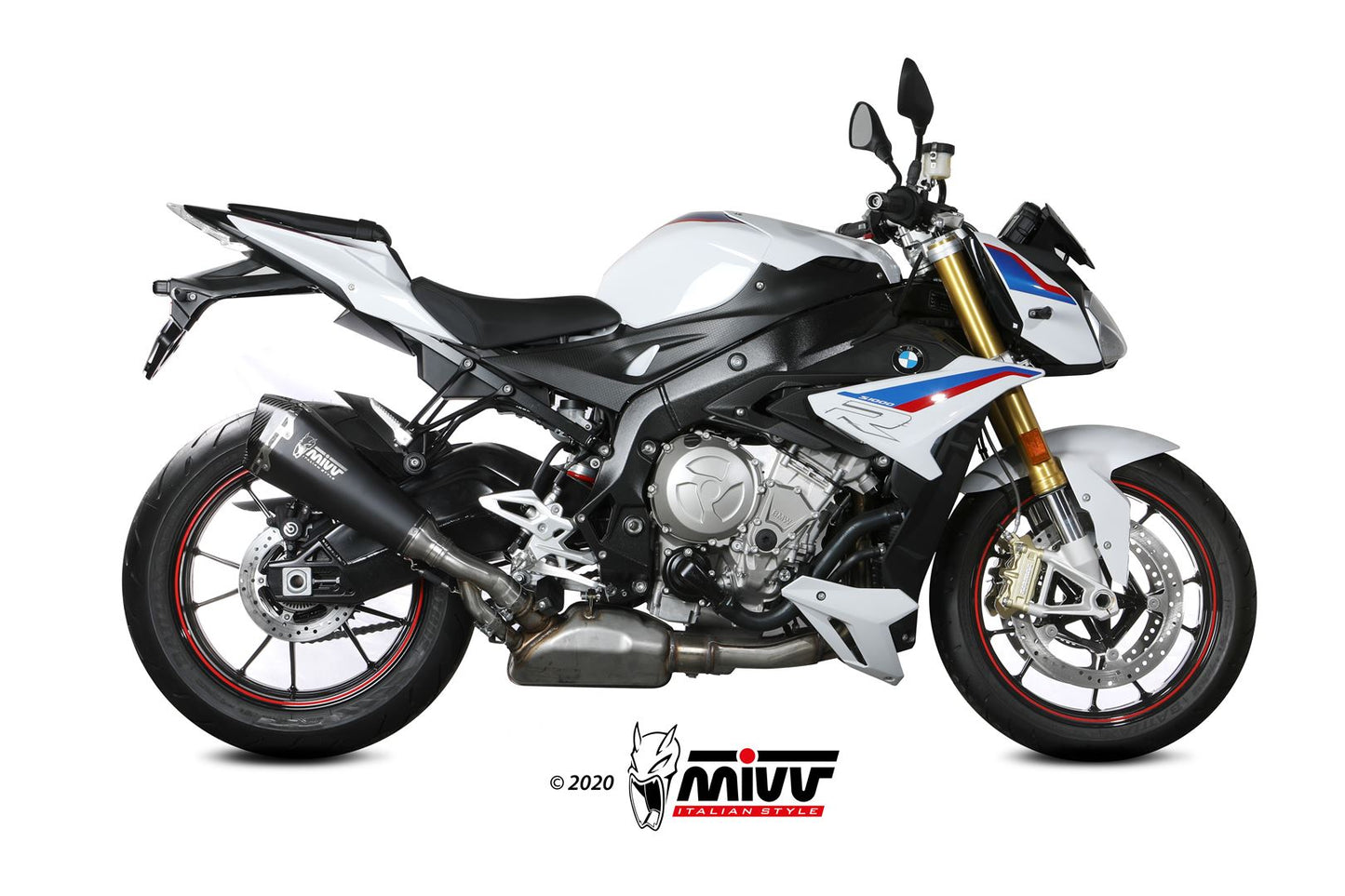 MIVV Slip-on, Delta Race Black, Standard Exhaust For BMW S 1000 R 2017-2020