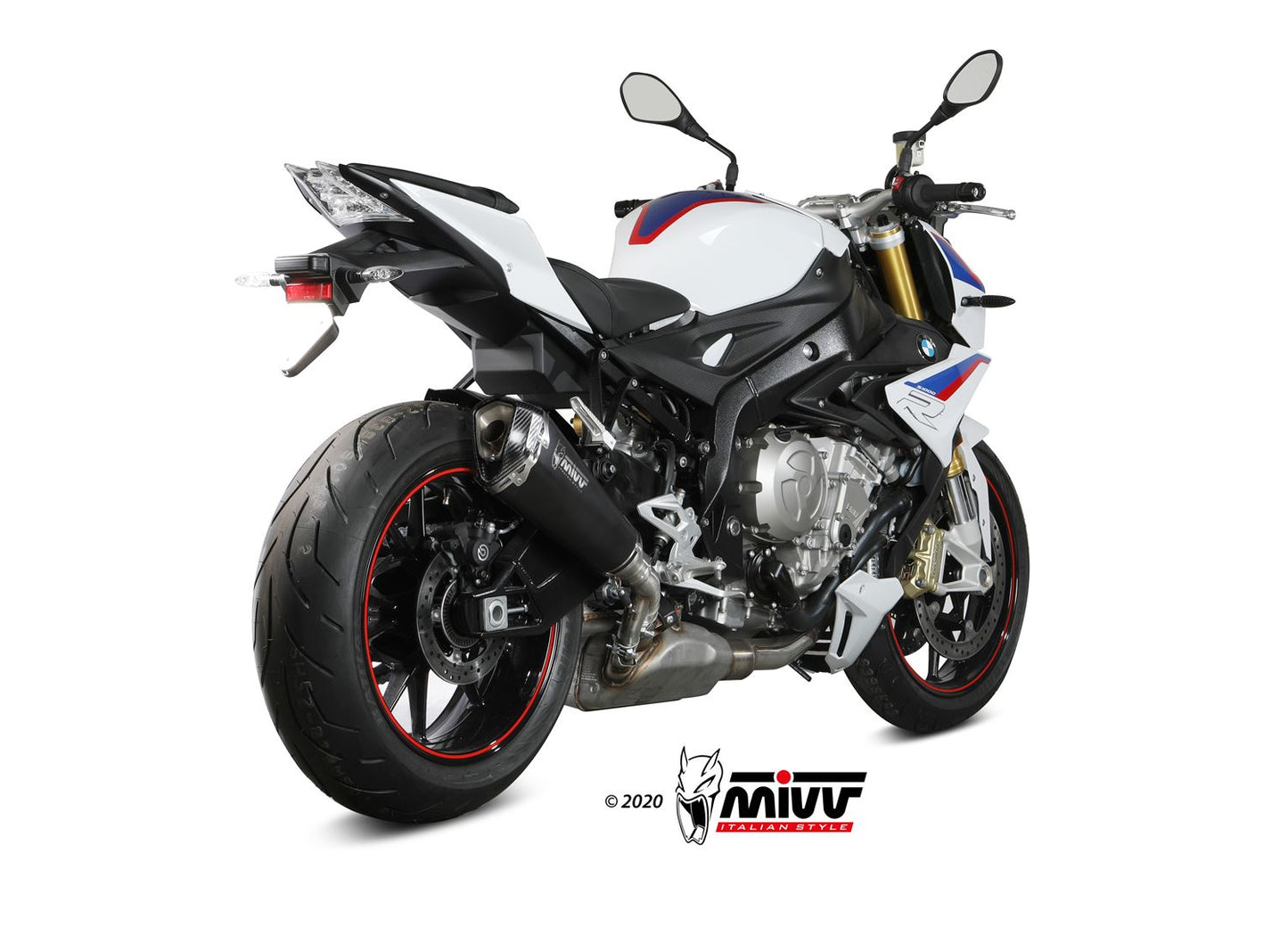 MIVV Slip-on, Delta Race Black, Standard Exhaust For BMW S 1000 R 2017-2020