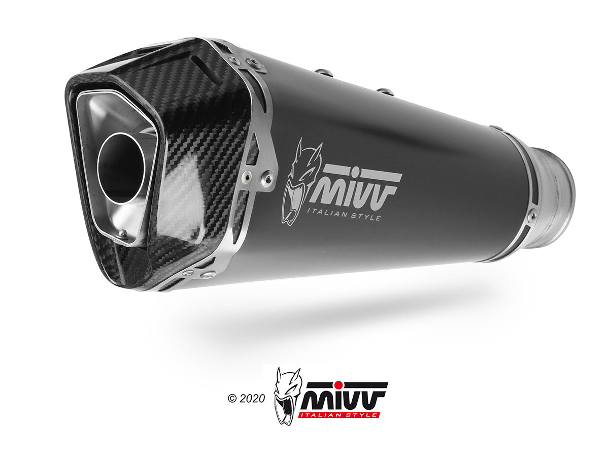 MIVV Slip-on, Delta Race Black, Standard Exhaust For BMW S 1000 R 2017-2020