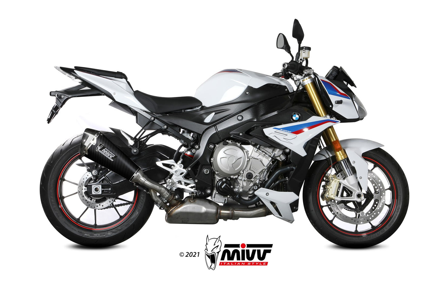 MIVV Slip-on, Delta Race Carbon, Standard Exhaust For BMW S1000R 2017-2020