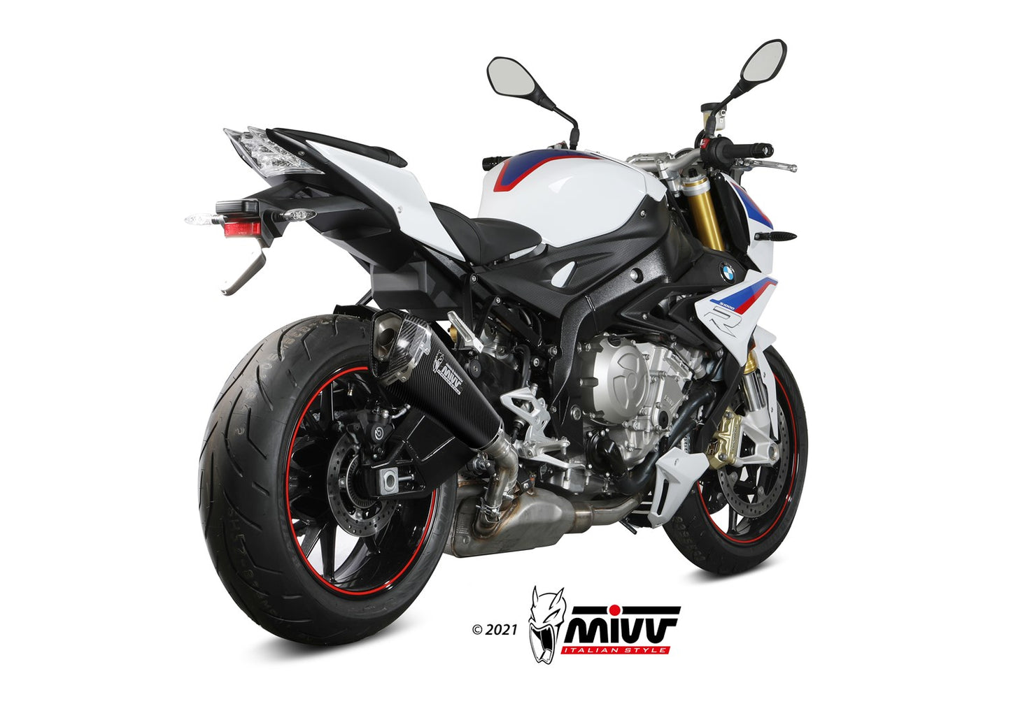 MIVV Slip-on, Delta Race Carbon, Standard Exhaust For BMW S1000R 2017-2020